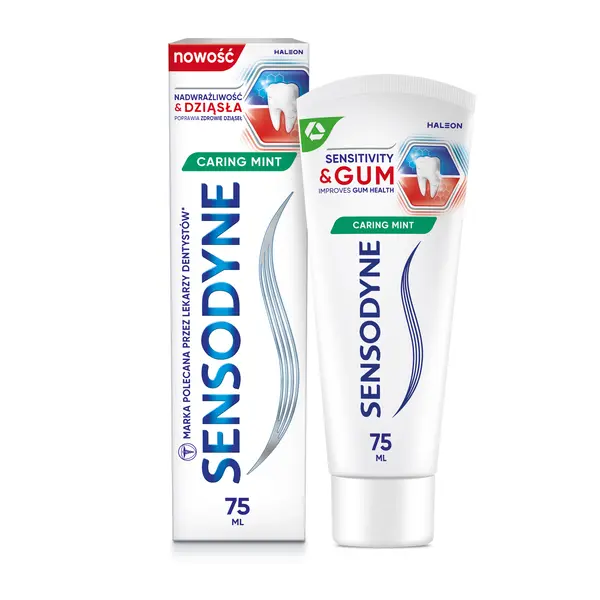 Зубная паста с фтором, 75 мл Sensodyne Nadwrażliwość & dziąsła
Зубная паста с фтором, 75 мл Sensodyne Nadwrażliwość & dziąsła