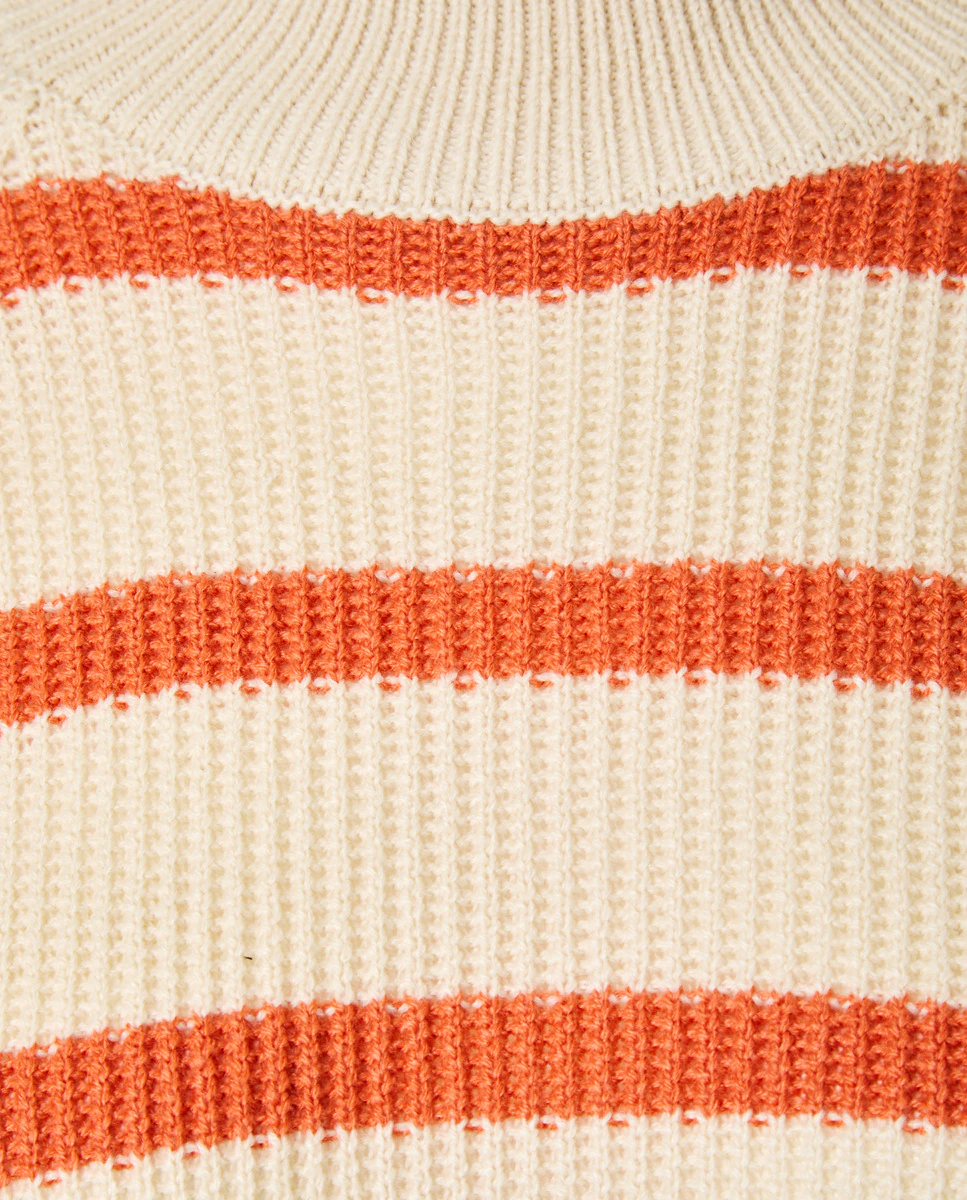 Женская кофта с вырезом и полосками 830 Green Coast, оранжевый
Женская кофта с вырезом и полосками 830 Green Coast, оранжевый