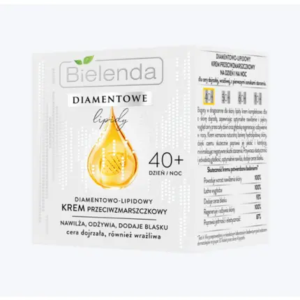 Diamond Lipid 40+ Крем против морщин, питательный, укрепляющий, сияющий, 50 мл, Bielenda
Diamond Lipid 40+ Крем против морщин, питательный, укрепляющий, сияющий, 50 мл, Bielenda
