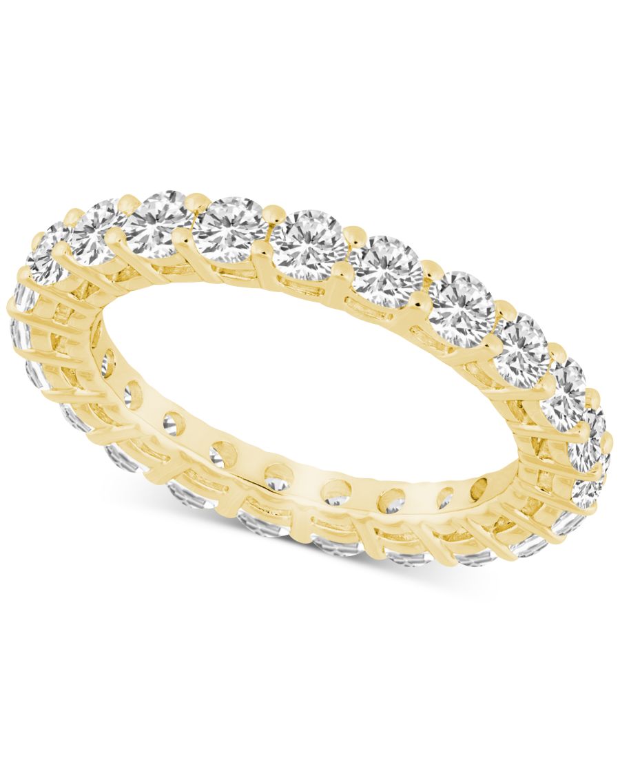 Кольцо Вечность с бриллиантами (общий вес 2,5 карата) в оправе из 14-каратного золота Macy's, Yellow Gold
Кольцо Вечность с бриллиантами (общий вес 2,5 карата) в оправе из 14-каратного золота Macy's, Yellow Gold