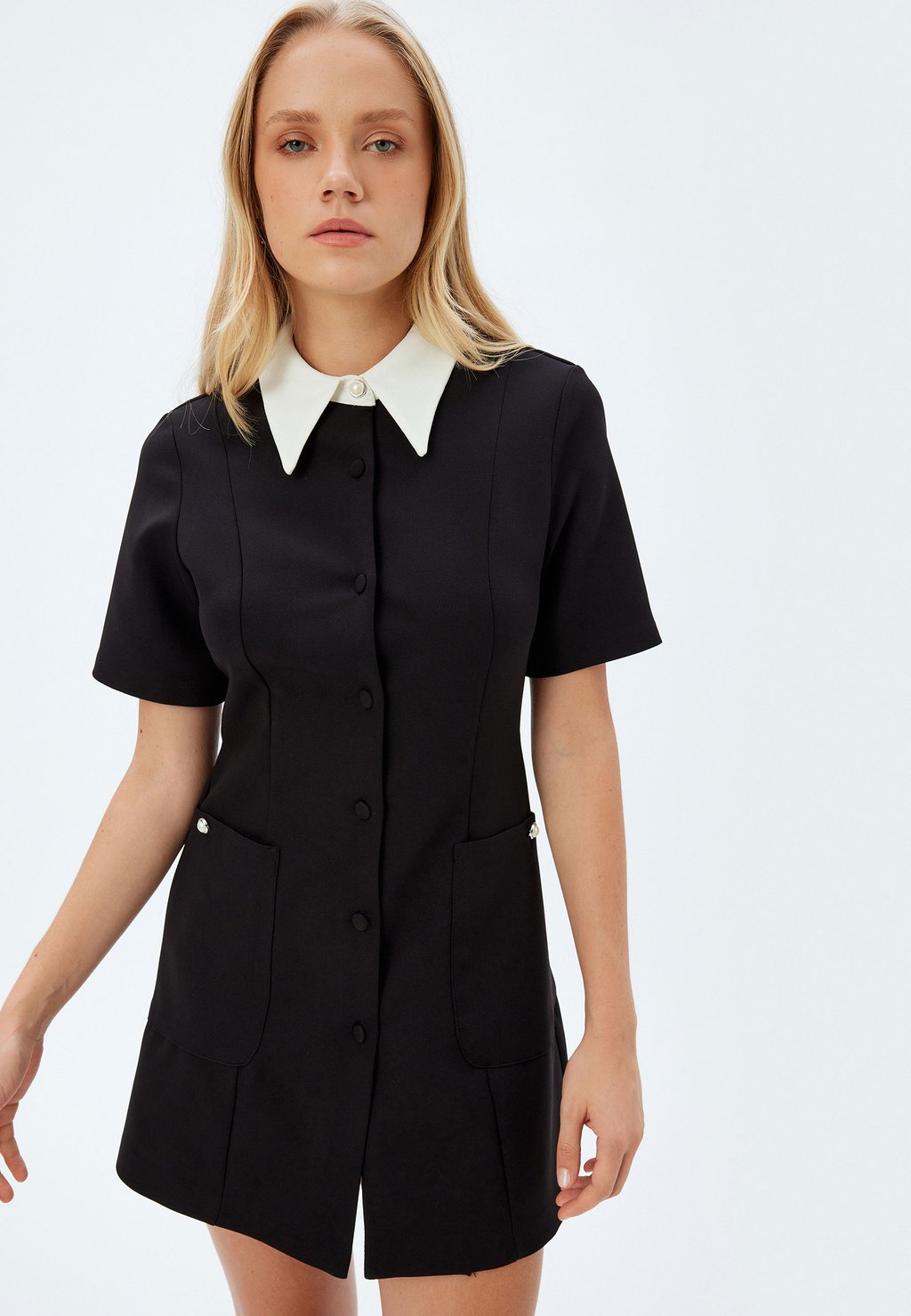 Платье-рубашка Koton, черный
Платье-рубашка Koton, черный