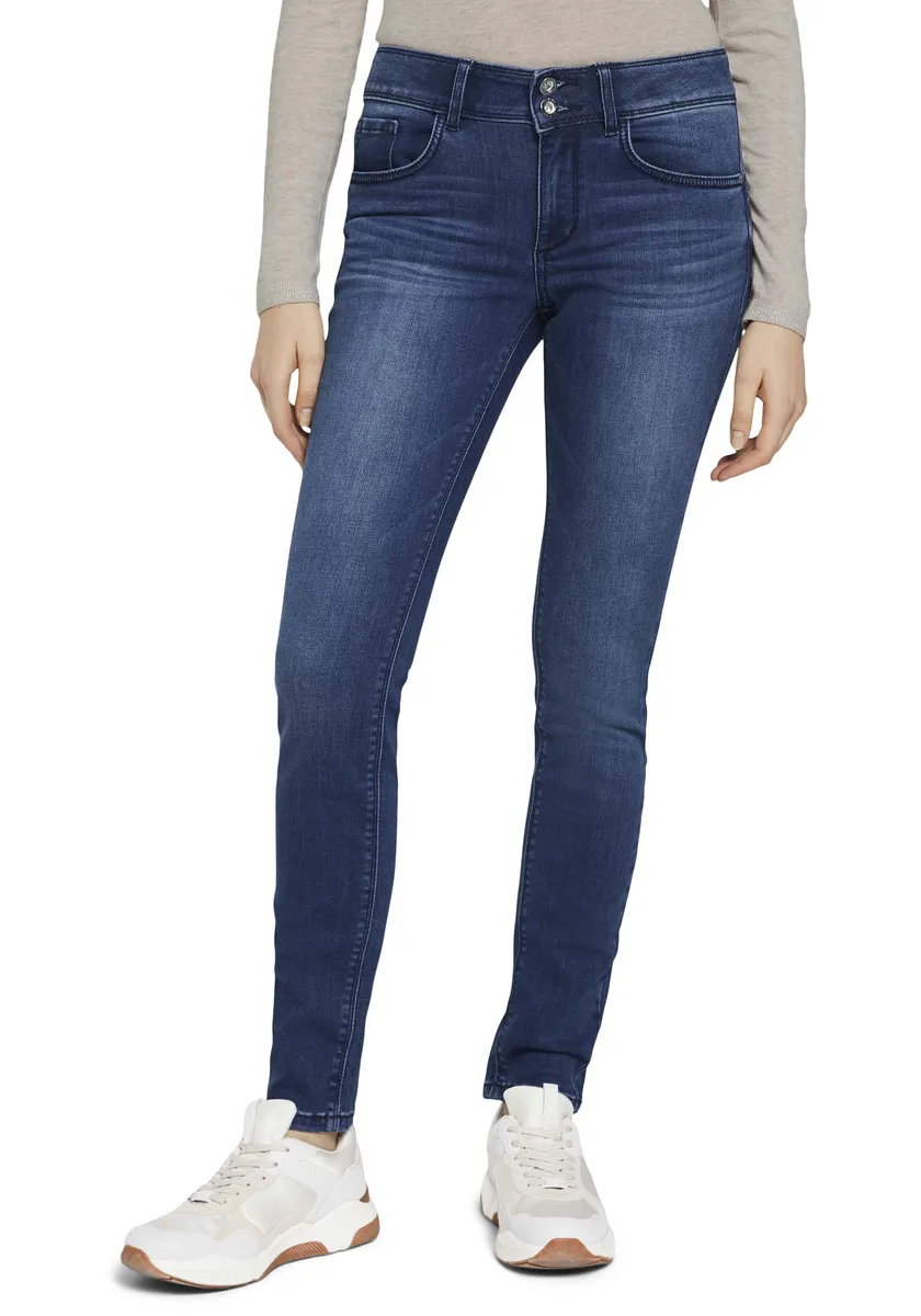 Джинсы скинни TOM TAILOR Alexa Skinny с застежкой на две пуговицы, цвет Dark-Stone-Wash
Джинсы скинни TOM TAILOR Alexa Skinny с застежкой на две пуговицы, цвет Dark-Stone-Wash