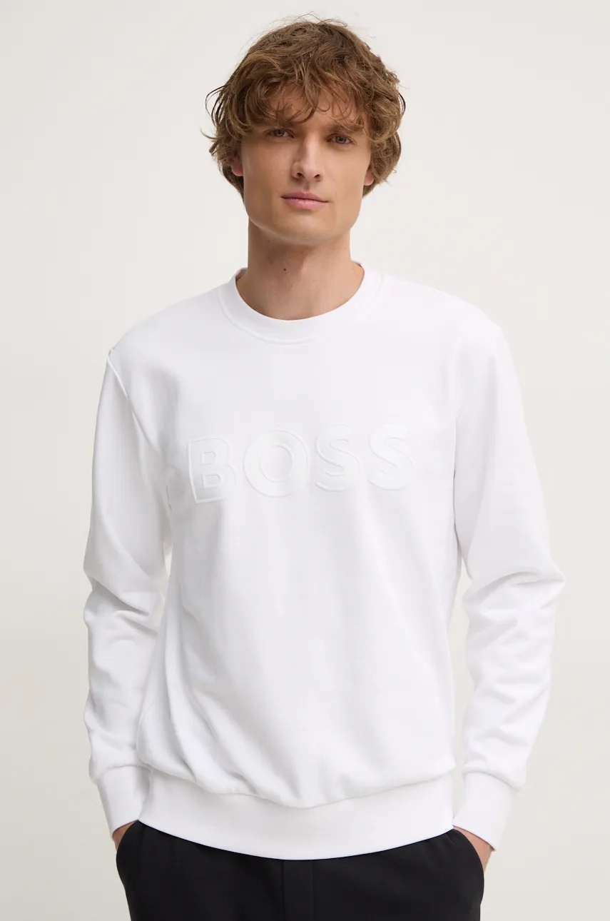 Хлопковая толстовка BOSS, белый
Хлопковая толстовка BOSS, белый