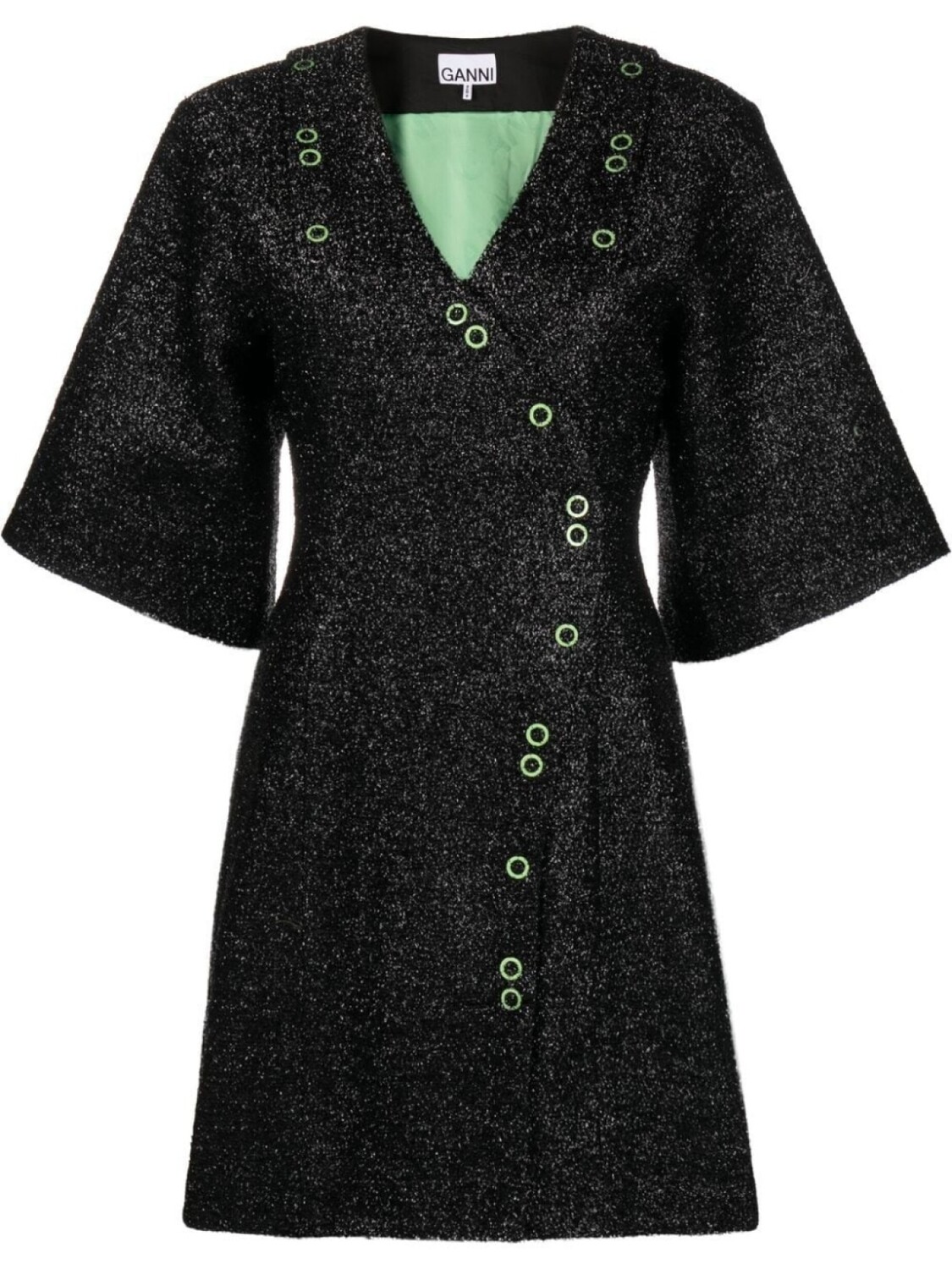 GANNI платье мини с блестками, черный
GANNI платье мини с блестками, черный