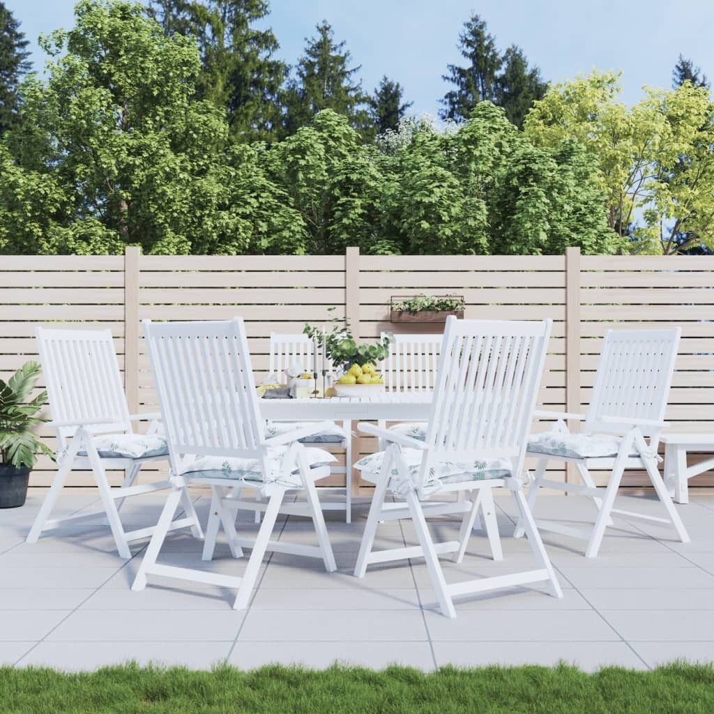 Подушки на стул The Living Store 6 шт. Ткань Оксфорд с рисунком листьев 50x50x7 см, зеленый
Подушки на стул The Living Store 6 шт. Ткань Оксфорд с рисунком листьев 50x50x7 см, зеленый