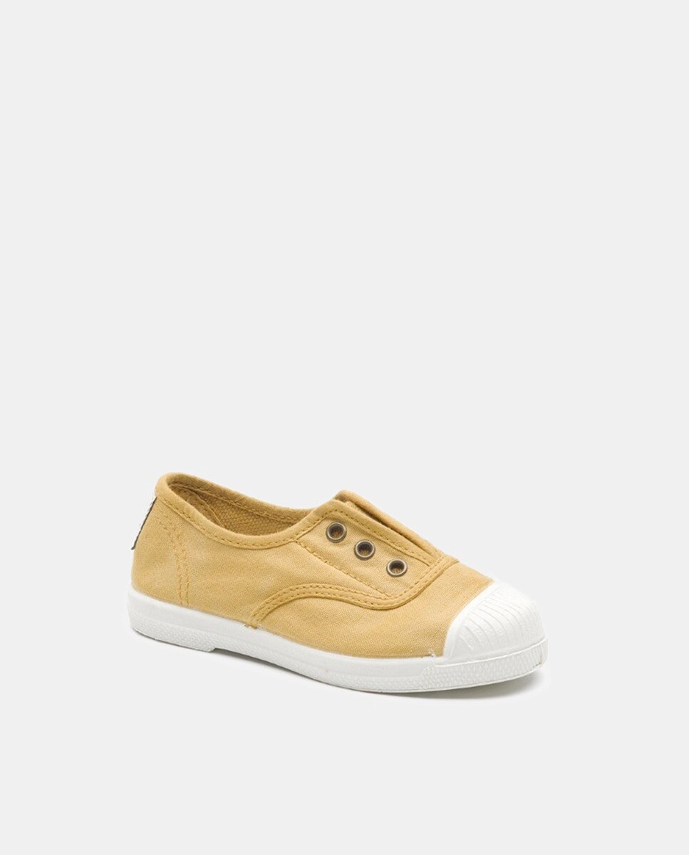 Желтые детские кеды из парусины на эластичной застежке без шнурков Natural World, желтый
Желтые детские кеды из парусины на эластичной застежке без шнурков Natural World, желтый