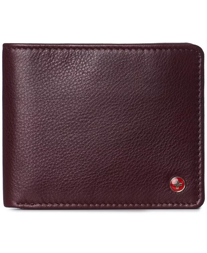 Мужской кожаный RFID-кошелек двойного сложения с 2-мя окнами и раздельным отделением для купюр Alpine Swiss, красный
Мужской кожаный RFID-кошелек двойного сложения с 2-мя окнами и раздельным отделением для купюр Alpine Swiss, красный