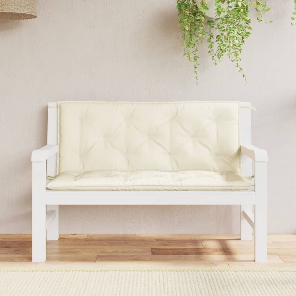 Подушки для садовой скамейки vidaXL, 2 шт., кремово-белые, 120x50x7 см, ткань Оксфорд - подушка для садовой скамейки - подушки для садовой скамейки - подушка для садовой скамейки - подушка для сиденья садовой скамейки, белый
Подушки для садовой скамейки vidaXL, 2 шт., кремово-белые, 120x50x7 см, ткань Оксфорд - подушка для садовой скамейки - подушки для садовой скамейки - подушка для садовой скамейки - подушка для сиденья садовой скамейки, белый
