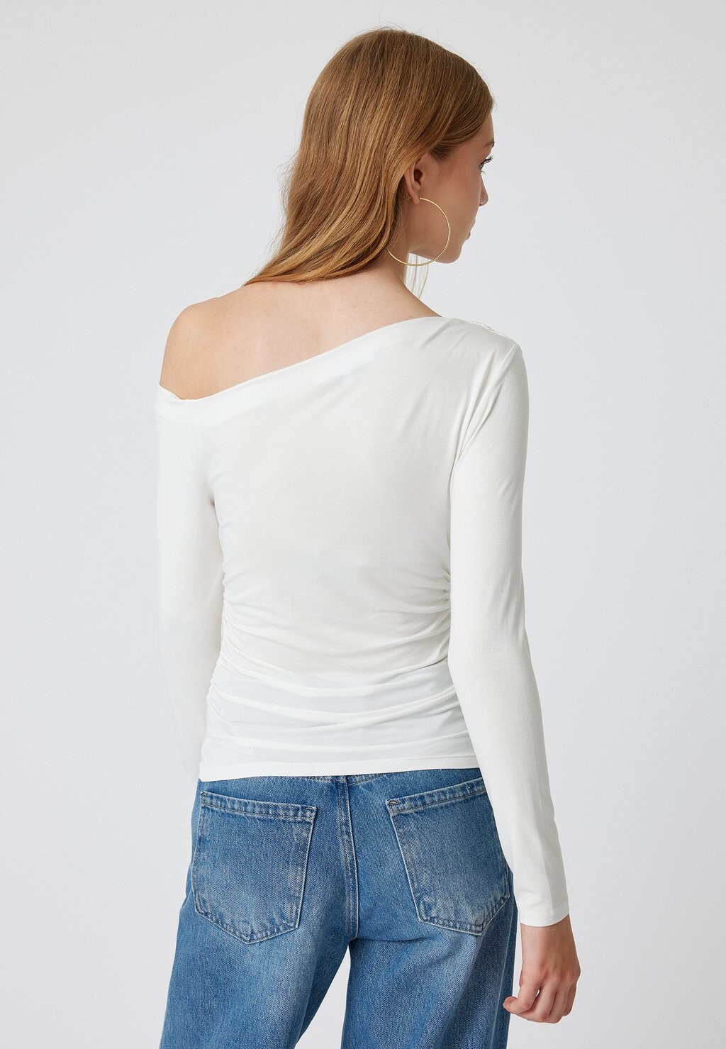Топ с длинными рукавами Koton, белый
Топ с длинными рукавами Koton, белый