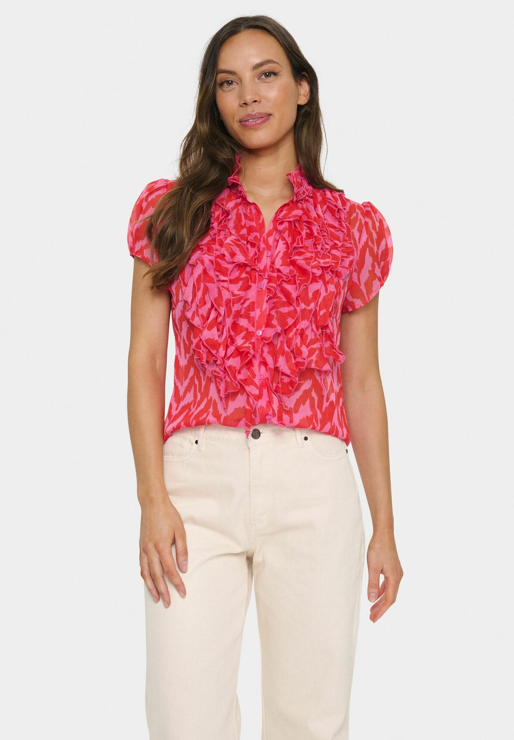 Блузка на пуговицах LILJA CRINKLE Saint Tropez, светло-красный
Блузка на пуговицах LILJA CRINKLE Saint Tropez, светло-красный