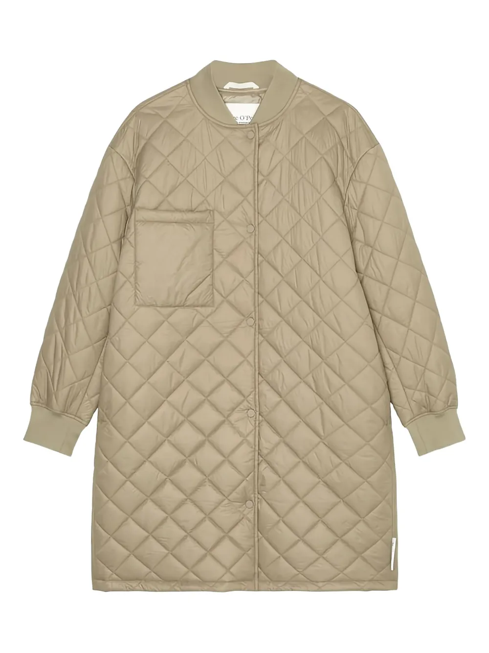 Стеганое пальто на пуговицах Marc O'Polo, нейтральный 
Стеганое пальто на пуговицах Marc O'Polo, нейтральный