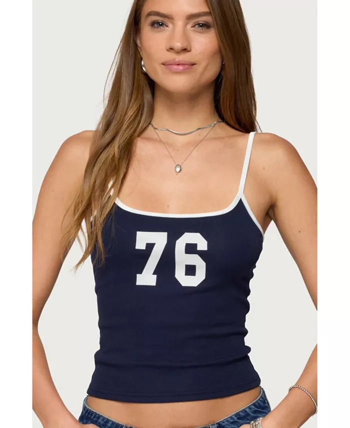 Женская контрастная майка 76 Edikted, синий
Женская контрастная майка 76 Edikted, синий