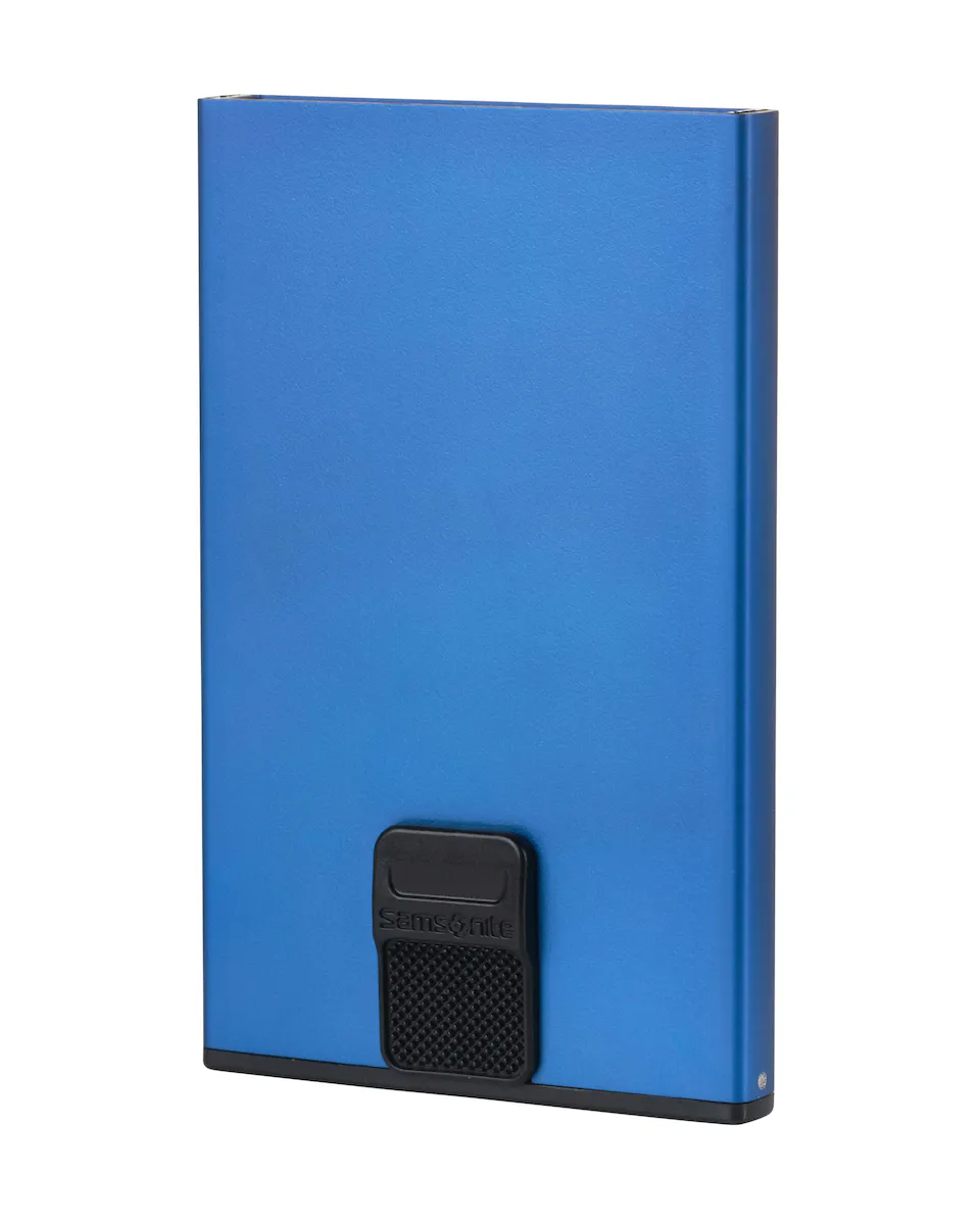Мужской алюминиевый держатель для карт Alu Fit Samsonite, синий 
Мужской алюминиевый держатель для карт Alu Fit Samsonite, синий