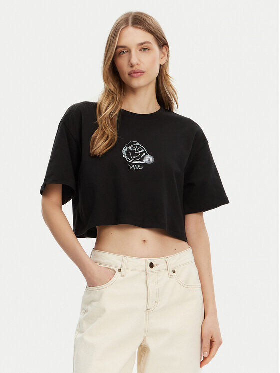 Футболка обычного кроя VN000MC5BLK1 Vans, черный 
Футболка обычного кроя VN000MC5BLK1 Vans, черный