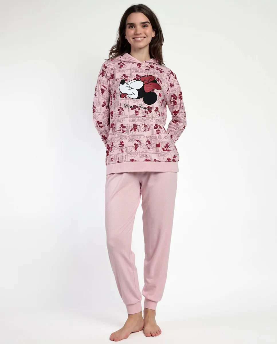 Длинная женская пижама из хлопкового трикотажа красного цвета Disney
Длинная женская пижама из хлопкового трикотажа красного цвета Disney