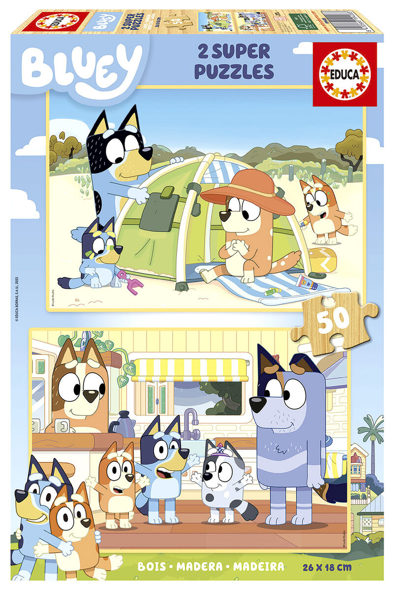 Educa, Пазл, синий (деревянный), 2 х 50 шт.
Educa, Пазл, синий (деревянный), 2 х 50 шт.