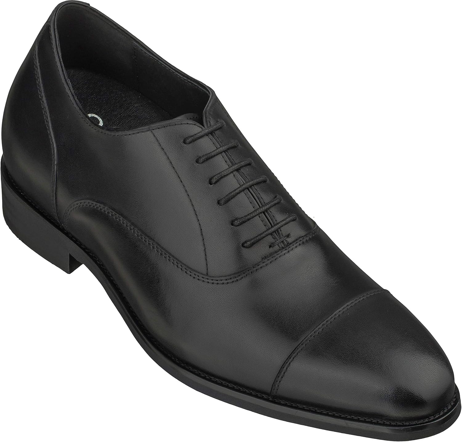 Мужские невидимые туфли-лифтеры CALTO - черная премиальная кожа, шнуровка, суперлегкие оксфорды - на 8 см выше - S3032 - размер 10.5 D(M) US
Мужские невидимые туфли-лифтеры CALTO - черная премиальная кожа, шнуровка, суперлегкие оксфорды - на 8 см выше - S3032 - размер 10.5 D(M) US