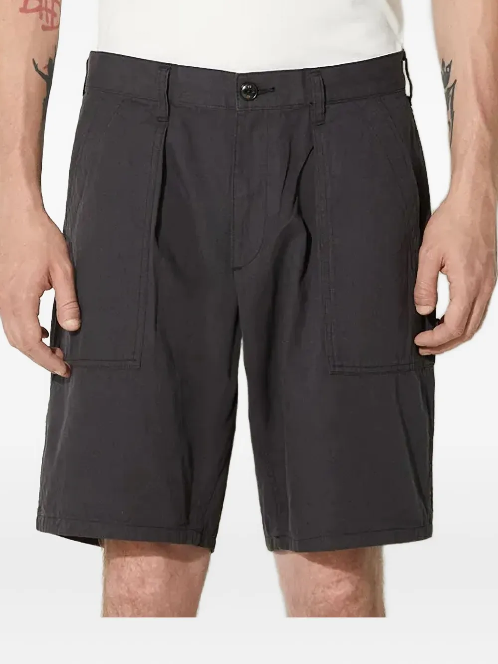 Хлопковые шорты на пуговицах Neighborhood, черный
Хлопковые шорты на пуговицах Neighborhood, черный