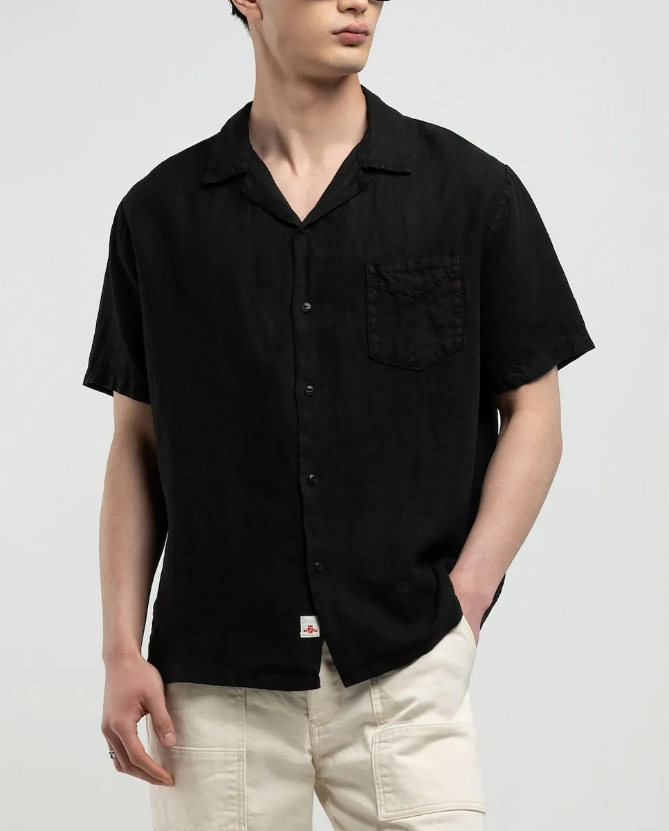 Мужская льняная рубашка с коротким рукавом Replay, черный
Мужская льняная рубашка с коротким рукавом Replay, черный