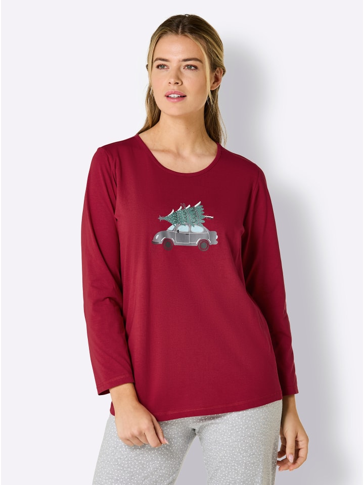 Пижамная рубашка в красно-антрацитовом цвете Comtessa
Пижамная рубашка в красно-антрацитовом цвете Comtessa