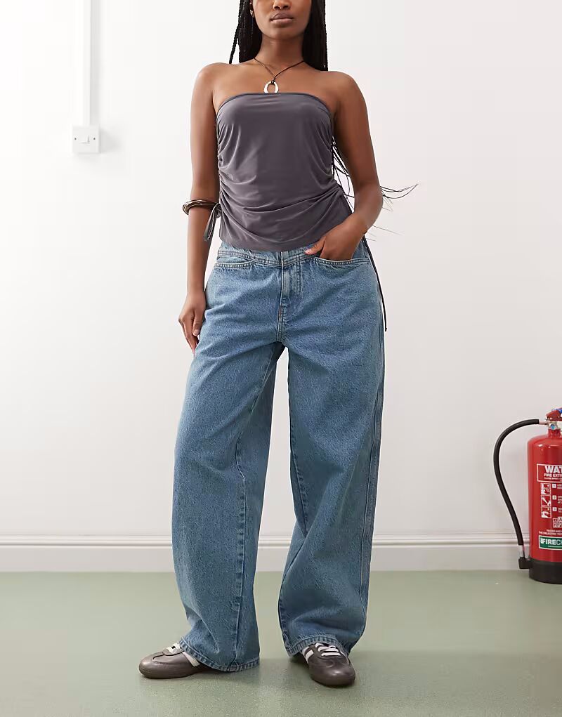 COLLUSION мешковатые джинсы с низкой посадкой, средне-белые
COLLUSION мешковатые джинсы с низкой посадкой, средне-белые