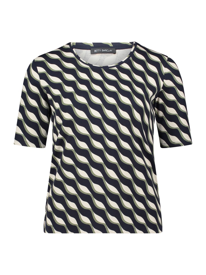 Базовая рубашка в рубчик темно-синего/зеленого цвета Betty Barclay
Базовая рубашка в рубчик темно-синего/зеленого цвета Betty Barclay