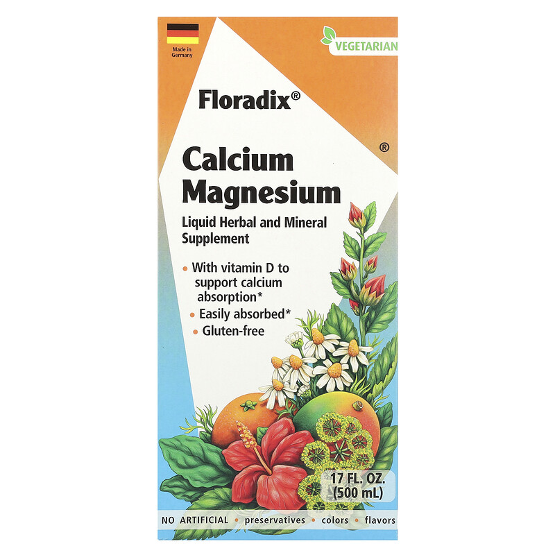 Floradix, Floradix, Calcium Magnesium, 17 fl oz (500 ml)
Floradix, Floradix, Calcium Magnesium, 17 fl oz (500 ml)