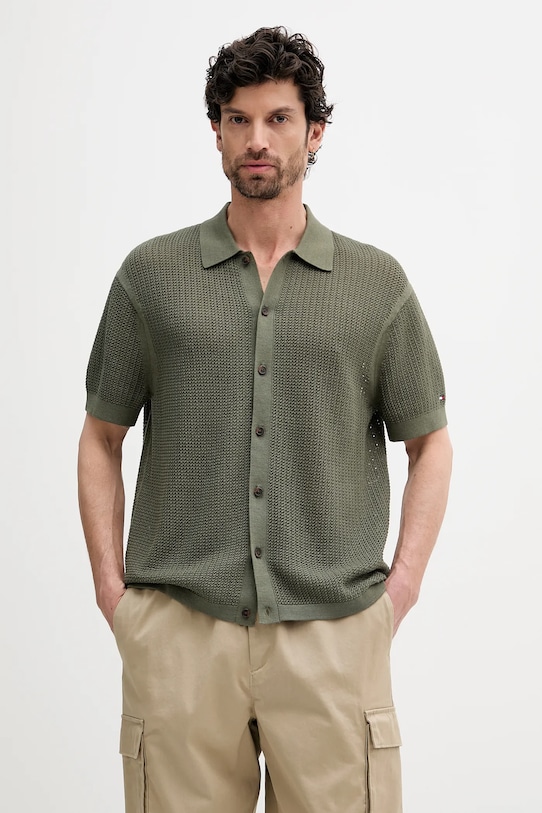 Хлопковая рубашка Tommy Hilfiger, зеленый
Хлопковая рубашка Tommy Hilfiger, зеленый