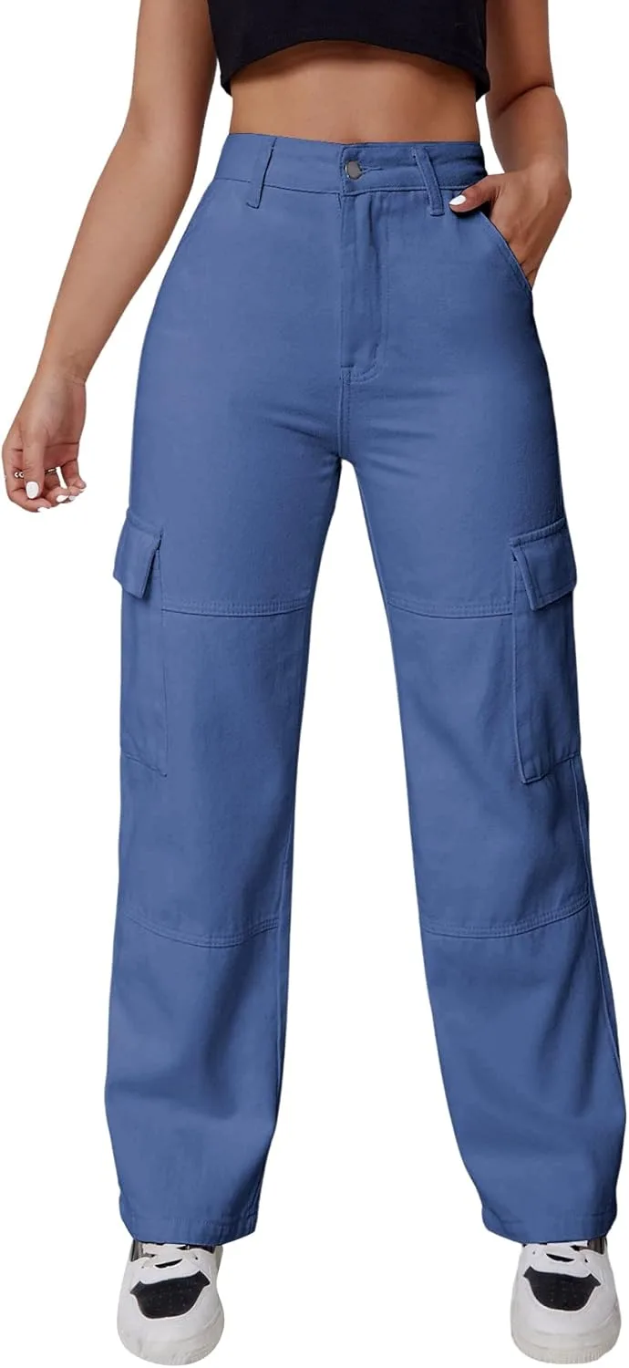 WDIRARA Женские джинсы карго с высокой талией и прямыми штанинами
WDIRARA Женские джинсы карго с высокой талией и прямыми штанинами