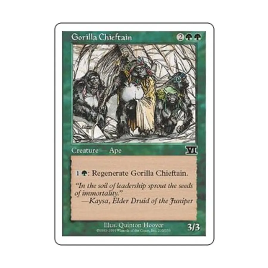 CCG Вождь горилл (К), MTG - 6th Edition (Classic)
CCG Вождь горилл (К), MTG - 6th Edition (Classic)