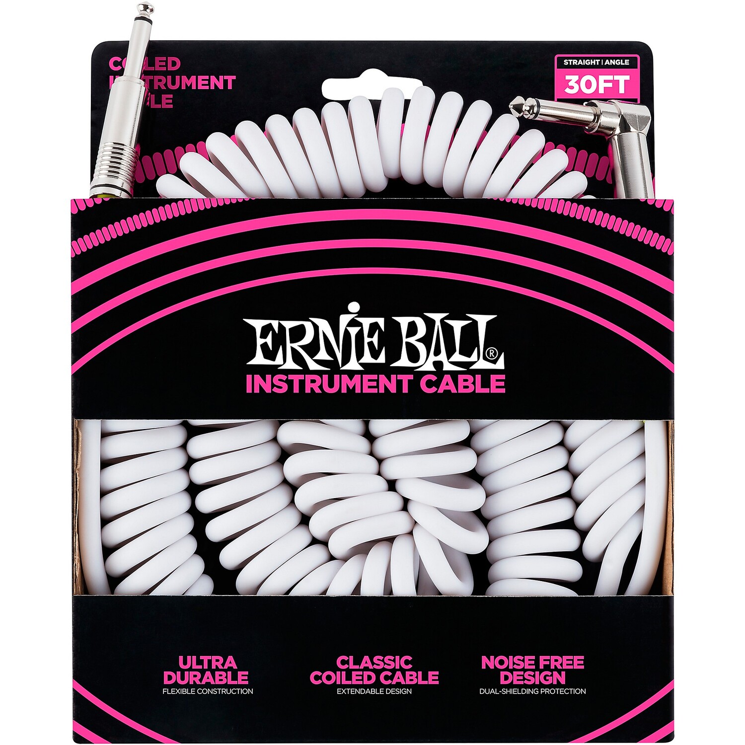 Прямоугольный инструментальный кабель Ernie Ball спиральный Ultraflex — белый, 30 футов.
Прямоугольный инструментальный кабель Ernie Ball спиральный Ultraflex — белый, 30 футов.