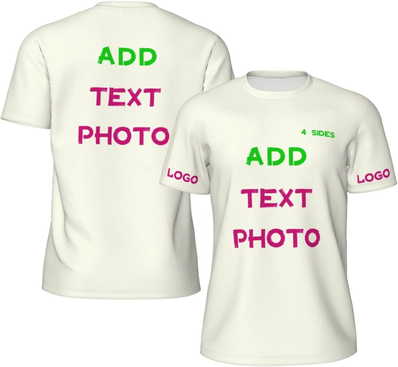 Футболка Custom с принтом на 4 сторонах и логотипом
Футболка Custom с принтом на 4 сторонах и логотипом