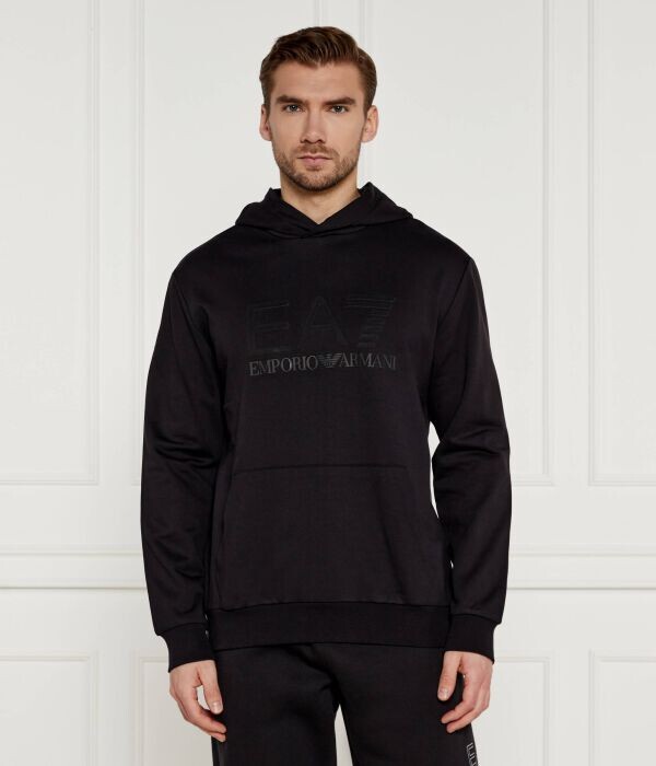 Толстовка мужская Ea7 однотонная с логотипом бренда, черный
Толстовка мужская Ea7 однотонная с логотипом бренда, черный