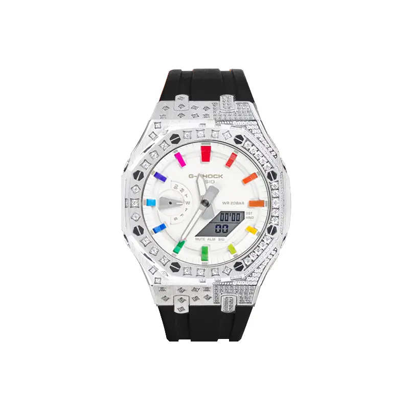 G Shock GA 2100 40mm Casio, rainbow starburst (starry серебро черный)
G Shock GA 2100 40mm Casio, rainbow starburst (starry серебро черный)