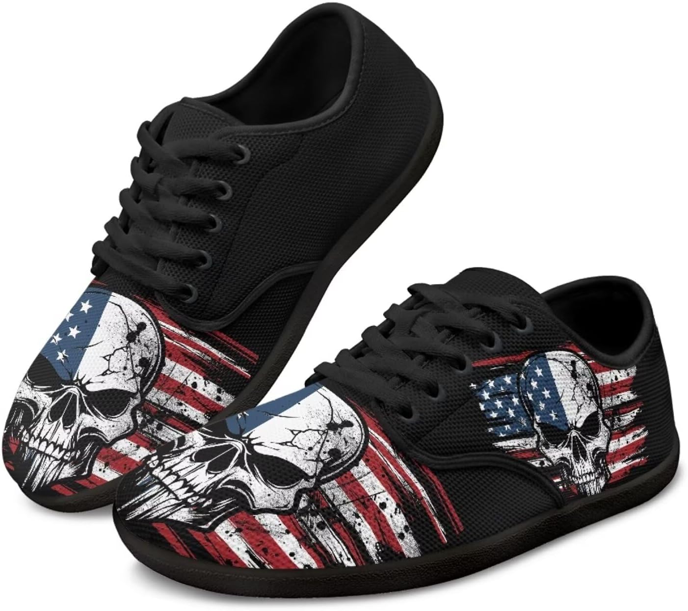 Кроссовки Binienty для женщин и мужчин с широким носком, легкие, на шнуровке, American Flag Skull
Кроссовки Binienty для женщин и мужчин с широким носком, легкие, на шнуровке, American Flag Skull