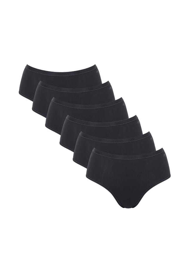 Трусы комплект из 6 шт. - повседневные хлопковые трусы средней длины 6 шт. эластичный хлопок Sloggi, черный
Трусы комплект из 6 шт. - повседневные хлопковые трусы средней длины 6 шт. эластичный хлопок Sloggi, черный