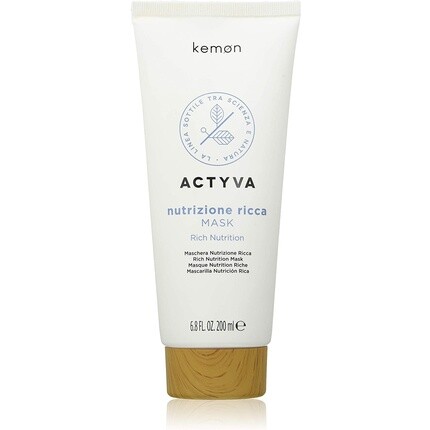 Kemon Actyva Nutrizione Ricca Mask Интенсивная питательная маска для волос 200 мл
Kemon Actyva Nutrizione Ricca Mask Интенсивная питательная маска для волос 200 мл