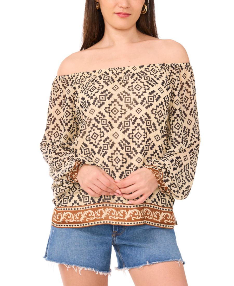 Женская блузка с принтом и открытыми плечами Vince Camuto, Birch
Женская блузка с принтом и открытыми плечами Vince Camuto, Birch