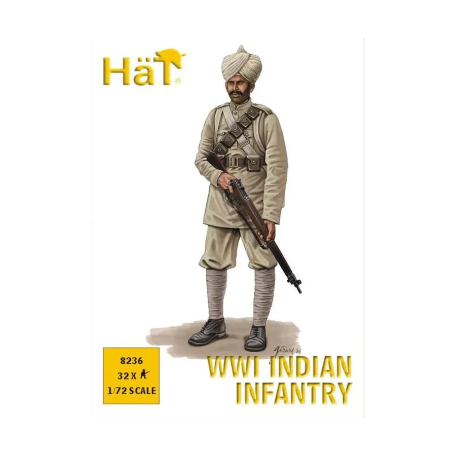 Индийская пехота времен Первой мировой войны, Historical Plastic Military Figures - WWI (1:72) (Hat Industries)
Индийская пехота времен Первой мировой войны, Historical Plastic Military Figures - WWI (1:72) (Hat Industries)