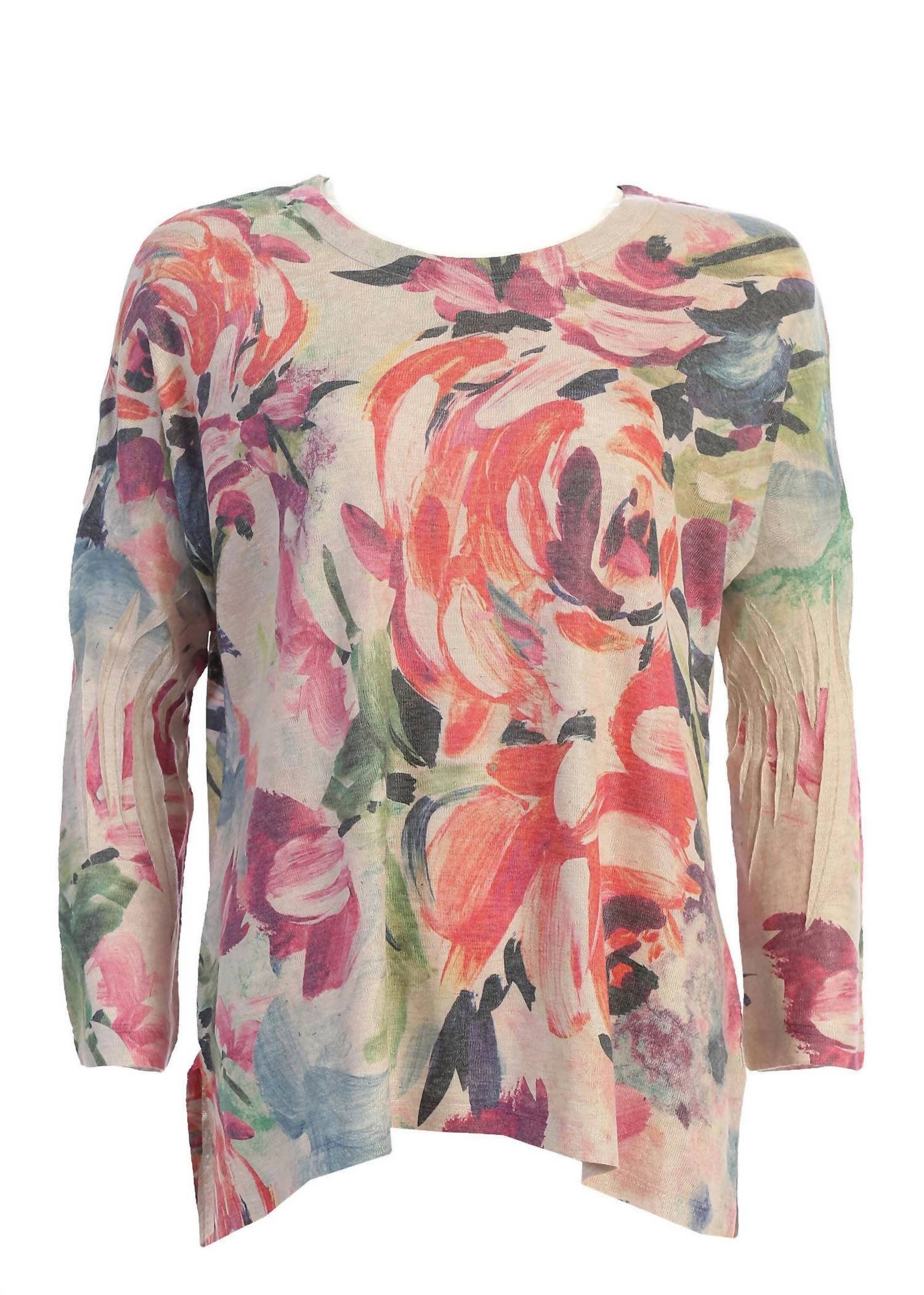 Женский свитер Sonata High Low, вязаный топ Dolman в цвете Multi Jess & Jane 
Женский свитер Sonata High Low, вязаный топ Dolman в цвете Multi Jess & Jane