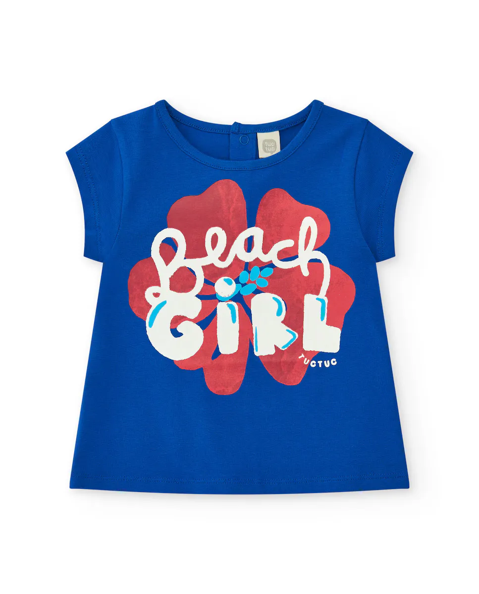Футболка для девочки с принтом «Пляжная девчонка» и застежкой на спине Tuc tuc, синий
Футболка для девочки с принтом «Пляжная девчонка» и застежкой на спине Tuc tuc, синий