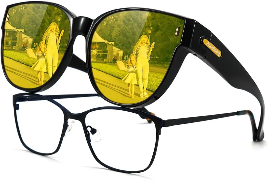 Солнцезащитные очки Meeloog для женщин, поляризованные, стильные, большие, с защитой от солнца, круглые, UV400, для вождения, Yellowblack/Night Driving Lenses
Солнцезащитные очки Meeloog для женщин, поляризованные, стильные, большие, с защитой от солнца, круглые, UV400, для вождения, Yellowblack/Night Driving Lenses