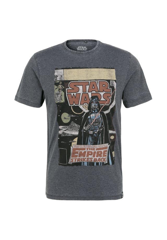 Футболка Звездные войны Империя наносит ответный удар обложка комикса с принтом Звездные войны спереди Re:Covered, серый
Футболка Звездные войны Империя наносит ответный удар обложка комикса с принтом Звездные войны спереди Re:Covered, серый