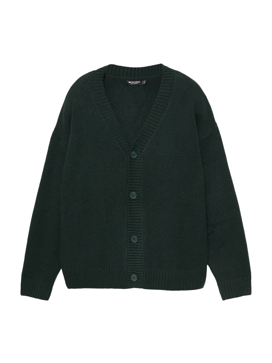 Вязаный кардиган Pull&Bear, темно-зеленый
Вязаный кардиган Pull&Bear, темно-зеленый