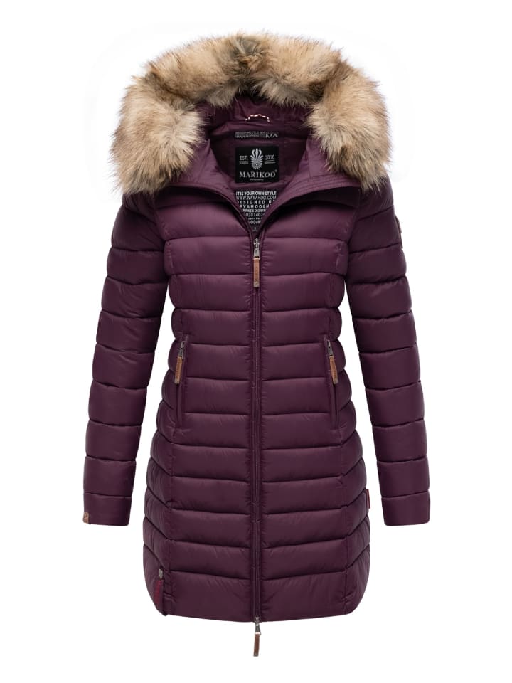 Стеганое пальто Rose цвета баклажана Marikoo
Стеганое пальто Rose цвета баклажана Marikoo