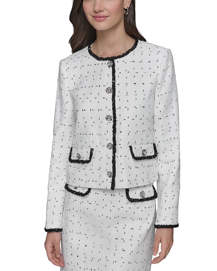 Твидовый жакет с бисерной отделкой KARL LAGERFELD PARIS, белый
Твидовый жакет с бисерной отделкой KARL LAGERFELD PARIS, белый