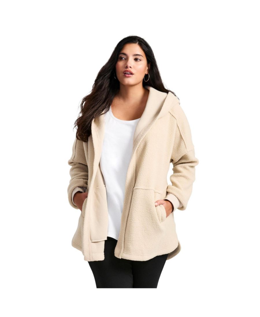 Женская флисовая куртка с капюшоном для выходных AVENUE, Buff
Женская флисовая куртка с капюшоном для выходных AVENUE, Buff