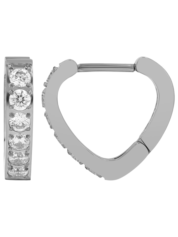 Adeliás Женские серьги - серьги-кольца на шарнирах из нержавеющей стали со стразами серебристого цвета
Adeliás Женские серьги - серьги-кольца на шарнирах из нержавеющей стали со стразами серебристого цвета