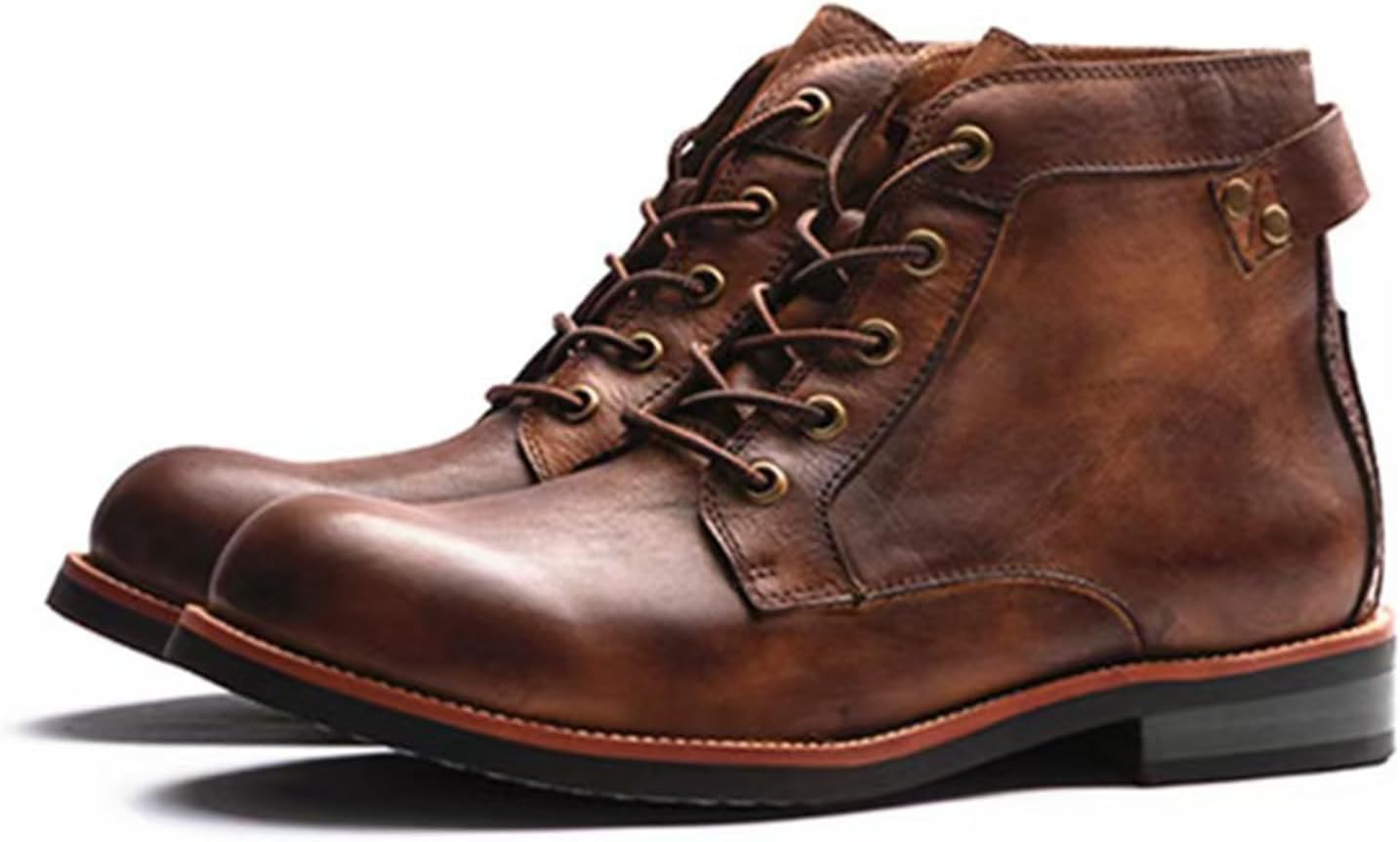 Мужские стильные винтажные мотоциклетные ботинки на шнуровке, высокие кожаные ботинки до щиколотки, подходящие для езды на мотоцикле, вождения и музыкальных фестивалей Negyanme, коричневый
Мужские стильные винтажные мотоциклетные ботинки на шнуровке, высокие кожаные ботинки до щиколотки, подходящие для езды на мотоцикле, вождения и музыкальных фестивалей Negyanme, коричневый