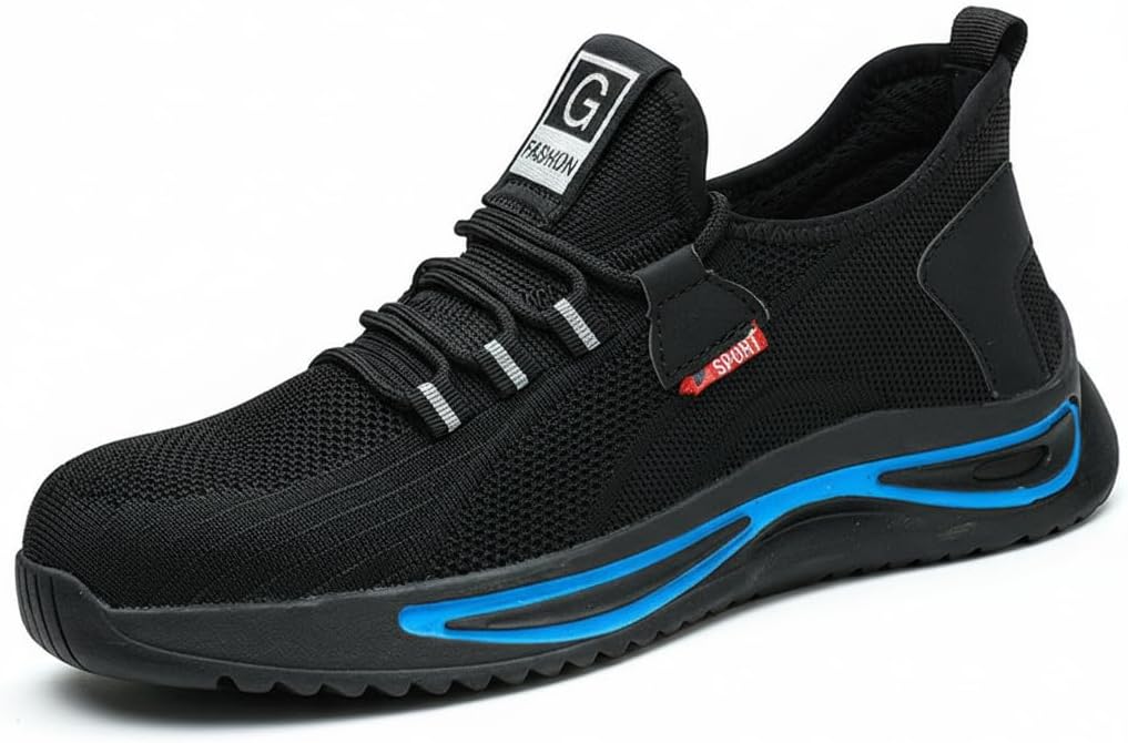 Мужские ботинки с металлическим носком, пробоустойчивые, противоскользящие, дышащие кроссовки-безопасность, с амортизирующей воздушной стелькой, промышленные строительные ботинки для мужчин Flowergirr, черный
Мужские ботинки с металлическим носком, пробоустойчивые, противоскользящие, дышащие кроссовки-безопасность, с амортизирующей воздушной стелькой, промышленные строительные ботинки для мужчин Flowergirr, черный